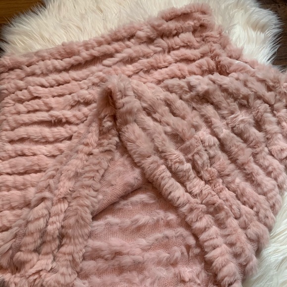 Christopher & Banks Fur Poncho - Picture 2 of 3